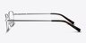 Bryce Silver MetalEyeglass Frames from EyeBuyDirect, Side View