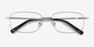 Bryce Silver MetalEyeglass Frames from EyeBuyDirect, Closed View