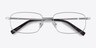 Bryce Silver MetalEyeglass Frames from EyeBuyDirect, Closed View