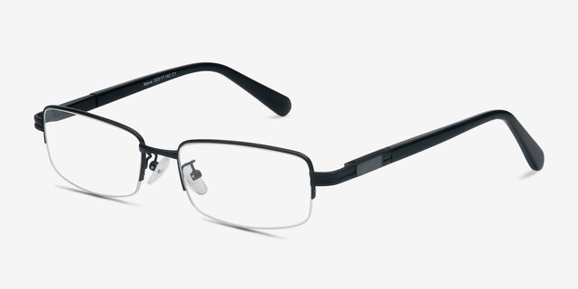 Above Black MetalEyeglass Frames from EyeBuyDirect, Angle View