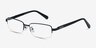 Above Black MetalEyeglass Frames from EyeBuyDirect, Angle View