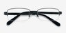 Above Black MetalEyeglass Frames from EyeBuyDirect, Closed View