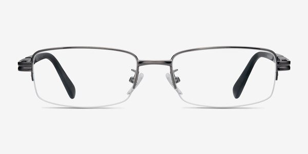 Above Gunmetal Metal Eyeglass Frames