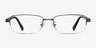 Above Gunmetal MétalMontures de lunettes de vue d'EyeBuyDirect, Vue de Face
