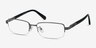 Above Gunmetal MétalMontures de lunettes de vue d'EyeBuyDirect, Vue d'Angle