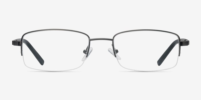 Hiro Gunmetal Métal Montures de lunettes de vue d'EyeBuyDirect