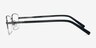 Hiro Gunmetal MétalMontures de lunettes de vue d'EyeBuyDirect, Vue de Côté