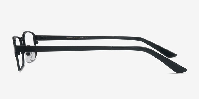 Thomas Black MetalEyeglass Frames from EyeBuyDirect, Side View