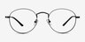 Cupertino Noir MétalMontures de lunettes de vue d'EyeBuyDirect, Vue de Face