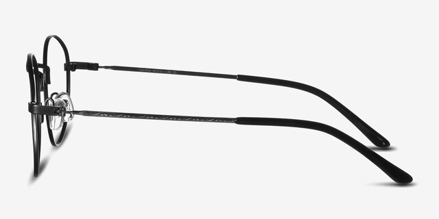 Cupertino Noir MétalMontures de lunettes de vue d'EyeBuyDirect, Vue de Côté