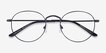 Cupertino Black MetalEyeglass Frames from EyeBuyDirect, Closed View