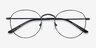 Cupertino Noir MétalMontures de lunettes de vue d'EyeBuyDirect, Vue Rapprochée