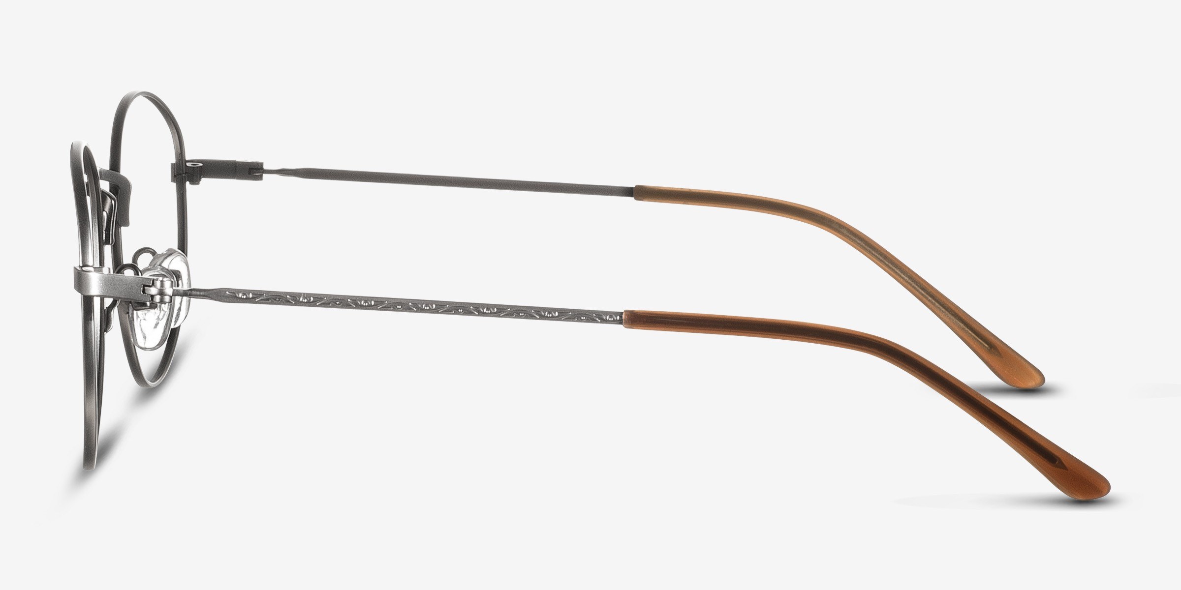 Cupertino Round Silver Full Rim Eyeglasses Eyebuydirect