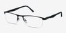 Singapore Black MetalEyeglass Frames from EyeBuyDirect, Angle View