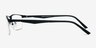 Singapore Black MetalEyeglass Frames from EyeBuyDirect, Side View
