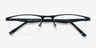 Singapore Black MetalEyeglass Frames from EyeBuyDirect, Closed View