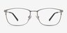 Calm Gunmetal MetalEyeglass Frames from EyeBuyDirect, Front View