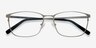 Calm Gunmetal MetalEyeglass Frames from EyeBuyDirect, Closed View