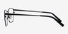 Calm Black MetalEyeglass Frames from EyeBuyDirect, Side View