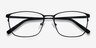 Calm Black MetalEyeglass Frames from EyeBuyDirect, Closed View
