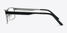 Houdini Black MetalEyeglass Frames from EyeBuyDirect, Side View
