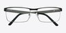 Houdini Black MetalEyeglass Frames from EyeBuyDirect, Closed View