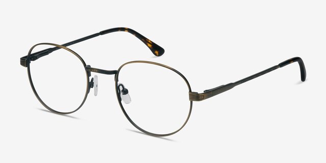 Belleville Bronze MetalEyeglass Frames from EyeBuyDirect, Angle View