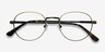 Belleville Bronze MetalEyeglass Frames from EyeBuyDirect, Closed View