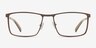 MOD-B1736 Brun MétalMontures de lunettes de vue d'EyeBuyDirect, Vue de Face