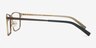 MOD-B1736 Brun MétalMontures de lunettes de vue d'EyeBuyDirect, Vue de Côté