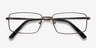 Parcel Brown MetalEyeglass Frames from EyeBuyDirect, Closed View