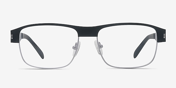 Wallace Matte Black Metal Eyeglass Frames