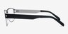 Wallace Matte Black MetalEyeglass Frames from EyeBuyDirect, Side View