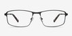 Capacious Black MetalEyeglass Frames from EyeBuyDirect, Front View
