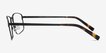 Capacious Black MetalEyeglass Frames from EyeBuyDirect, Side View