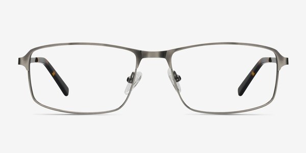 Capacious Gunmetal Silver Métal Montures de lunettes de vue