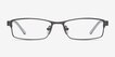 Olsen Gunmetal MetalEyeglass Frames from EyeBuyDirect, Front View