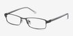 Olsen Gunmetal MetalEyeglass Frames from EyeBuyDirect, Angle View