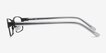 Olsen Gunmetal MetalEyeglass Frames from EyeBuyDirect, Side View