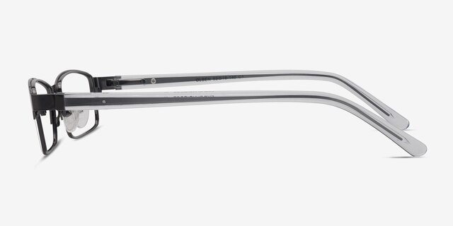 Olsen Gunmetal MetalEyeglass Frames from EyeBuyDirect, Side View