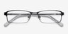 Olsen Gunmetal MetalEyeglass Frames from EyeBuyDirect, Closed View