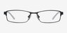 Olsen Noir MétalMontures de lunettes de vue d'EyeBuyDirect, Vue de Face