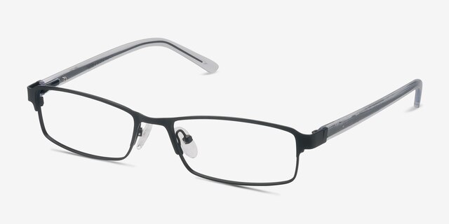 Olsen Noir MétalMontures de lunettes de vue d'EyeBuyDirect, Vue d'Angle