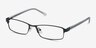 Olsen Noir MétalMontures de lunettes de vue d'EyeBuyDirect, Vue d'Angle