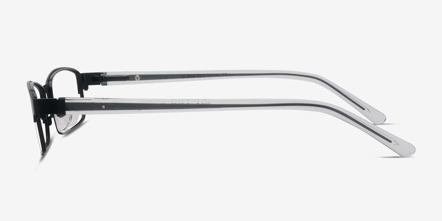 Olsen Noir MétalMontures de lunettes de vue d'EyeBuyDirect, Vue de Côté