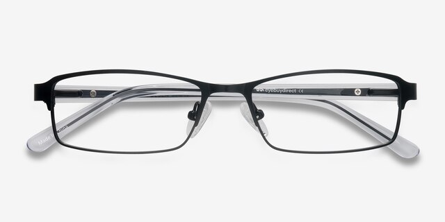 Olsen Noir MétalMontures de lunettes de vue d'EyeBuyDirect, Vue Rapprochée
