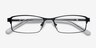 Olsen Noir MétalMontures de lunettes de vue d'EyeBuyDirect, Vue Rapprochée