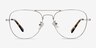 Harrier Gunmetal MetalEyeglass Frames from EyeBuyDirect, Front View