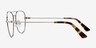 Harrier Gunmetal MetalEyeglass Frames from EyeBuyDirect, Side View