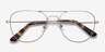 Harrier Gunmetal MetalEyeglass Frames from EyeBuyDirect, Closed View